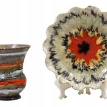 לוט של 2 כלי הגשה