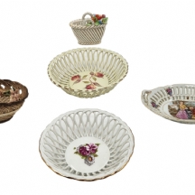 לוט של 5 סלסילות פורצלן, חוטי פורצלן