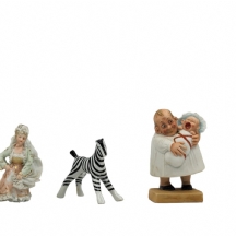 לוט של 5 פסלוני קרמיקה שונים