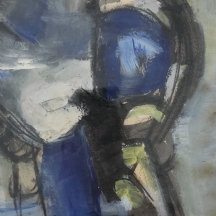 ורדה שצקי - ציור גואש על נייר, חתום ומתוארך: 1975