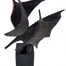 Bernadette Leijdekkers ) - 'רוח במפרשים' - פסל ברונזה הולנדי