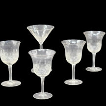 לוט של 7 גביעי קריסטל איכותיים