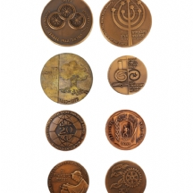 #6  לוט של 8 מדליות ברונזה שונות