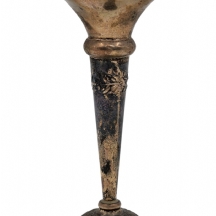 אגרטל כסף ישראלי מתוצרת חברת 'הצורפים' (Hazorfim), עשוי כסף '800' (חתום), מוכבד