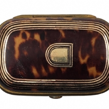 ארנק צרפתי עתיק לכסף קטן, מתוצרת: 'Brevete SGDG', חתום, עשוי בקליט דמוי שריון צב