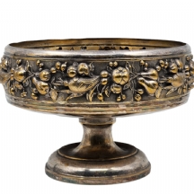 כלי אנגלי עתיק מסוף המאה ה-19 (ויקטוריאני), עשוי פליז מצופה כסף, לא חתום