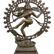 פסל פליז גדול בדמות האל ההודי נטראג'ה