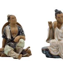 זוג פסלונים -'אחלל לך אהובי בחליל בלתי נראה'