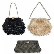 לוט של 3 תיקים / ארנקים וינטג' לערב