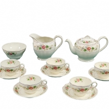 חלקי סט פורצלן וינטג' אנגלי משנות 1940-1959, תוצרת 'Grindley'