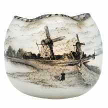 כד אר נובו צרפתי נדיר מתוצרת דום ננסי (Daum Nancy), עשוי זכוכית אופלין (Opaline)