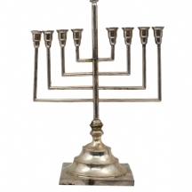 חנוכיית כסף פולנית, עתיקה, בסגנון אר-דקו