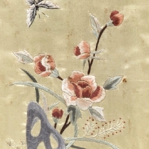 ריקמה סינית על בד משי