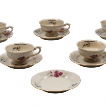 סט פורצלן מוקה פולני של ספלי דמיטאסה (Demitasse Cup)