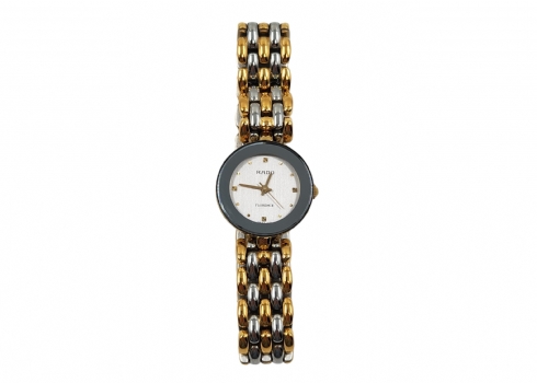 שעון יד לאישה מתוצרת ראדו (RADO), מודל 'Florence SS Gray Dial Two-Tone Women's W