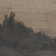 יוזף ישראלס (צייר הולנדי, 1824-1911, Jozef Israels) - 'Avond aan de kust / 'Even
