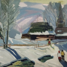 מרטון אדלברט אלכסנדרוביץ (marton adalbert alexandrovich) - 'דמויות בנוף מושלג'