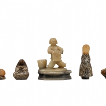 לוט של 5 פיסלונים קישוטיים בדמויות שונות