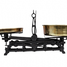 משקל מאזניים עתיק למטבח, סוף המאה ה-19