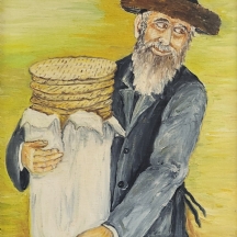 מרגוליס (W. MARGULIS ) - 'סוחר המצות' - שמן על בד