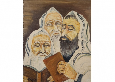 מרגוליס (W. MARGULIS) - 'תפילה' - שמן על בד