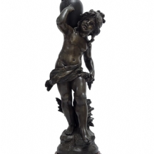 אוגוסט מורו (Auguste Moreau, צרפתי 1834-1917) - 'La Prairie' - פסל צרפתי עתיק