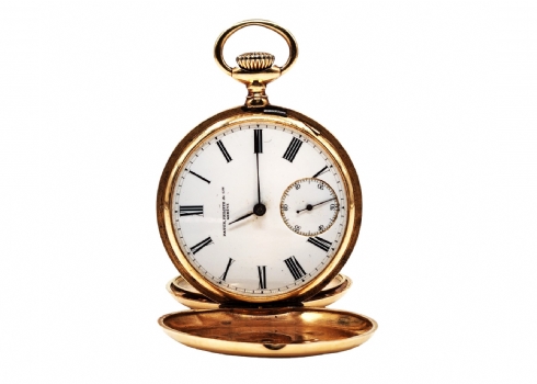 שעון כיס איכותי מתוצרת פטק פיליפ (Patek Philippe), עשוי זהב צהוב 18 קארט (חתום)