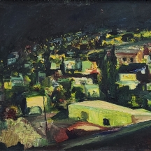 'יפו' - ציור שמן על בד, חתום: פרידמן ומתוארך: 1963