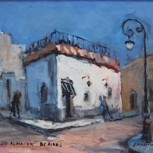 ג'וזה מרטינו (Jose Martino - צייר ארגנטינאי) - 'דמויות עם פנס רחוב' - ציור שמן