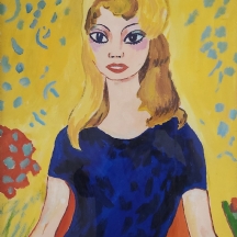 'בריג'יט בארדו' – ציור גואש על נייר, על פי קורנליוס תאודורוס מריה "קס" ואן דונגן