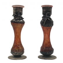 זוג פמוטים ישראליים, אומנותיים, תוצרת 'Zadok Arts'