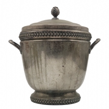 כלי אמריקאי לקוביות קרח, עשוי נחושת מצופה כסף