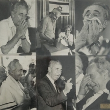 שמעון פרס - שישה צילומים שונים של נשיא מדינת ישראל לשעבר שמעון פרס