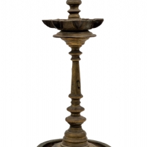 מנורת ברונזה הודית לשמן ופתילה