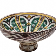 לאספנים ולמביני דבר - קערה מרוקאית עתיקה מסוף המאה ה-17 או מתחילת המאה ה-18