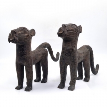 זוג פסלים אפריקאים עתיקים