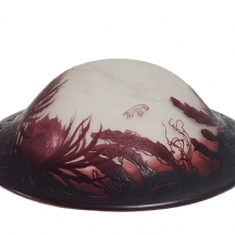 אהיל למנורת תקרה (Plafonnier) אר נובו צרפתית איכותית מתוצרת 'אמיל גאלה' (Galle)