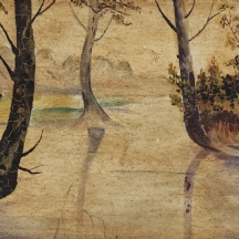 'ביצת ערביים' - שמן על בד