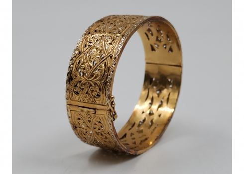 צמיד זהב עתיק מסוף המאה ה-19 או מתחילת המאה העשרים