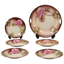 סט פורצלן צ'כי, תוצרת 'Victoria China Czechoslovakia'