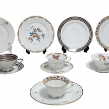 לוט של חלקי סטי פורצלן אר-דקו