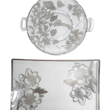 לוט מגשי זכוכית אמריקאיים