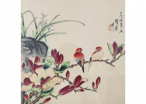 'שיחת חולין' - ציור יפני