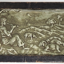 תבליט נחושת של רועה צאן תוצרת בצלאל ירושלים