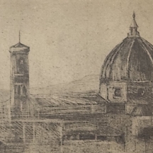 הרמן שטרוק Hermann Struck - 'פירנצה' - תחריט עתיק