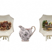 לוט של 3 כלי פורצלן אנגליים