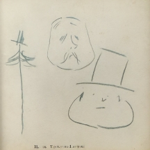 אנרי דה טולוז-לוטרק Henri de Toulouse-Lautrec (1864-1901)ֿ -'זוג פרצופים' -