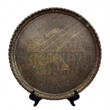 מגש איסלמי עתיק ואיכותי, הינדו פרסי