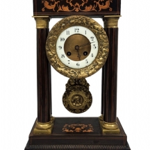 שעון פורטיקו (Portico) צרפתי עתיק מהמאה ה-19