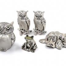 5 פסלוני כסף סטרלינג תוצרת 'הצורפים' (Hazorfim)